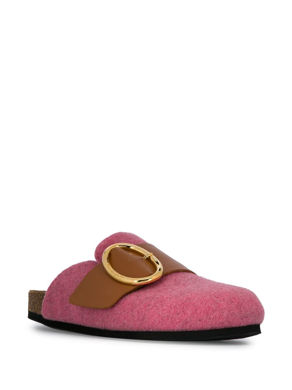 round buckle open-back loafers - 2