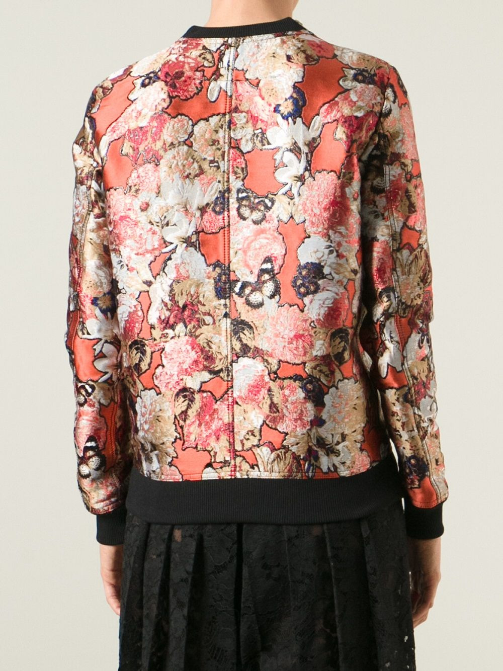 floral embroidered sweatshirt - 4