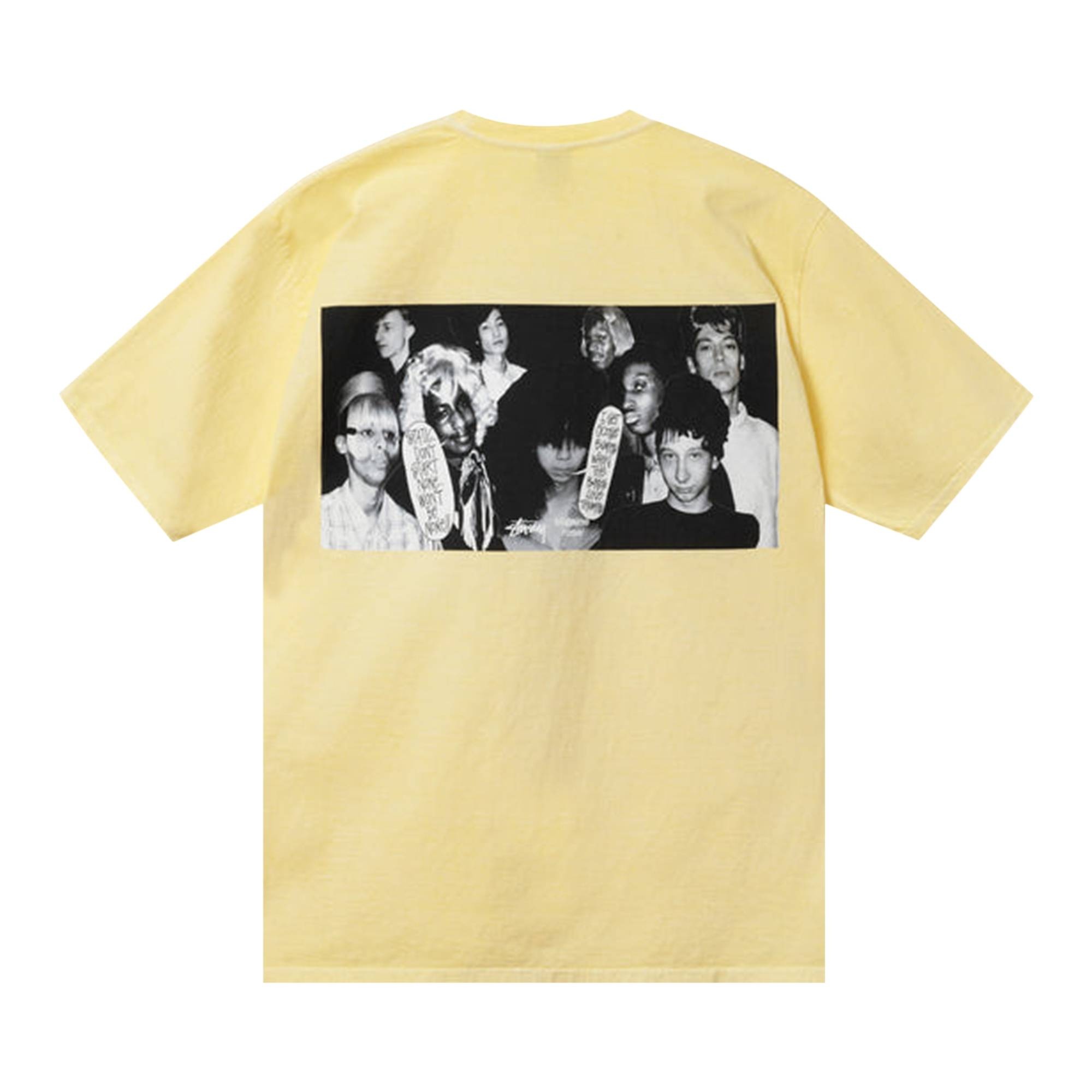 Stussy x Martine Rose Collage Pigment Dyed Tee 'Lemon' - 2