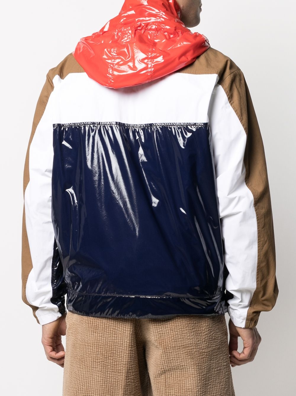 logo-print colour-block windbreaker - 4