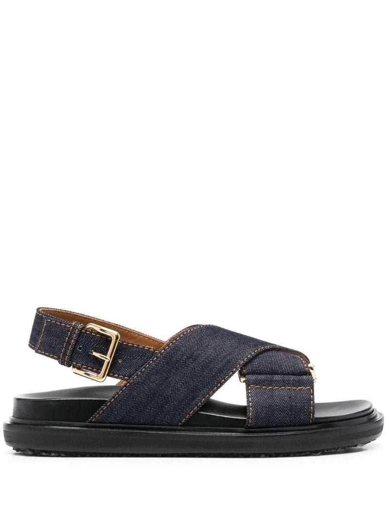 cross-strap sandals - 1