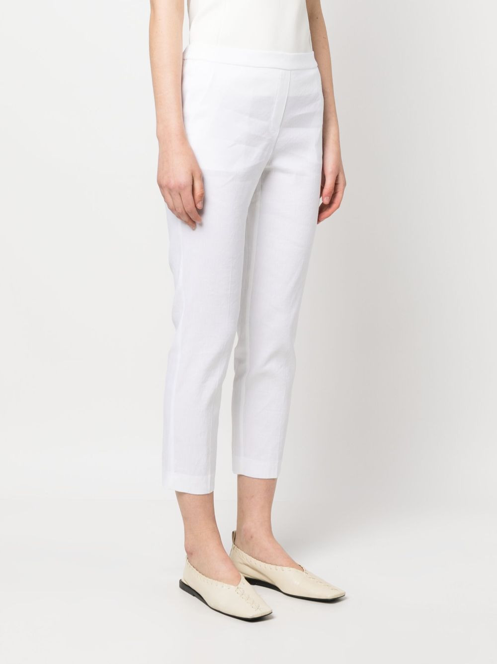cropped slim-fit trousers - 3