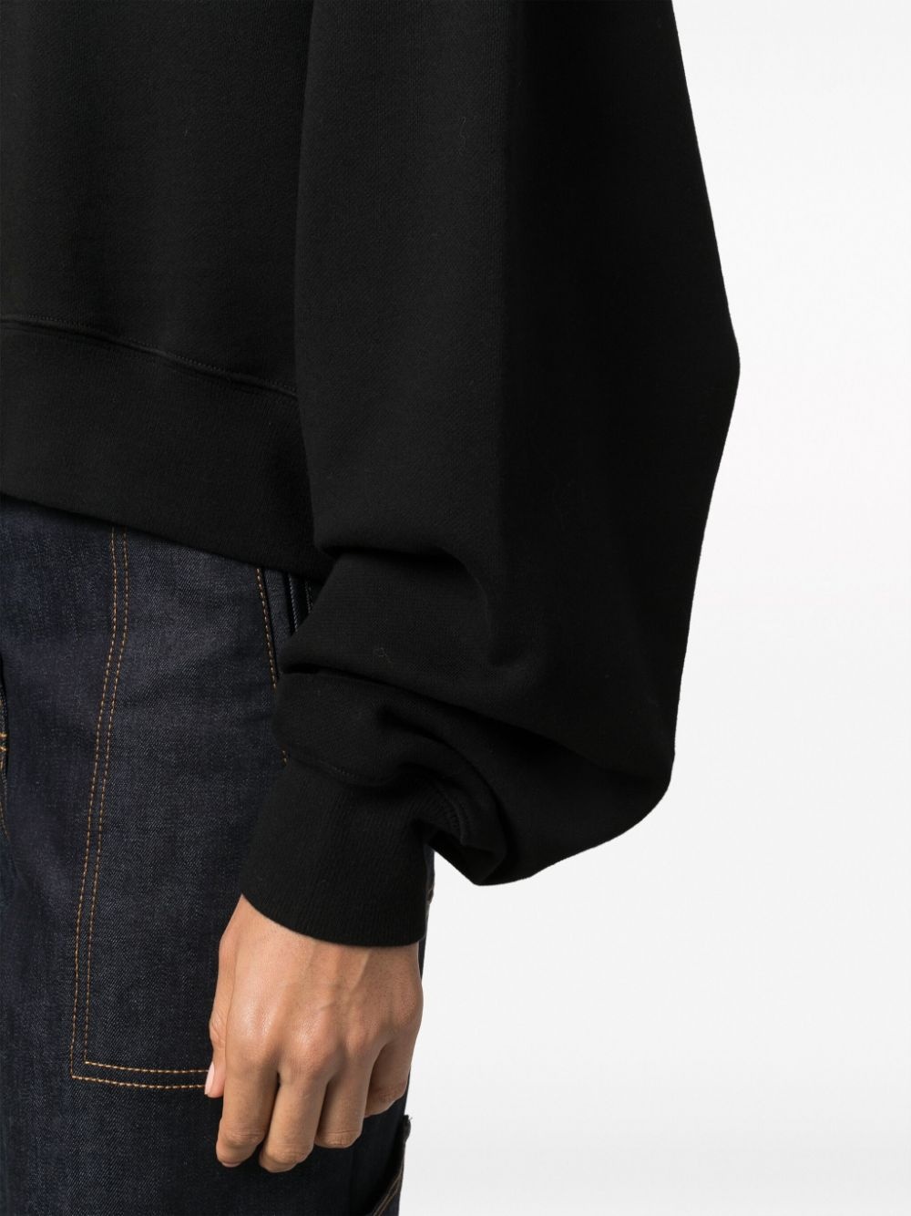 drawstring cotton hoodie - 5