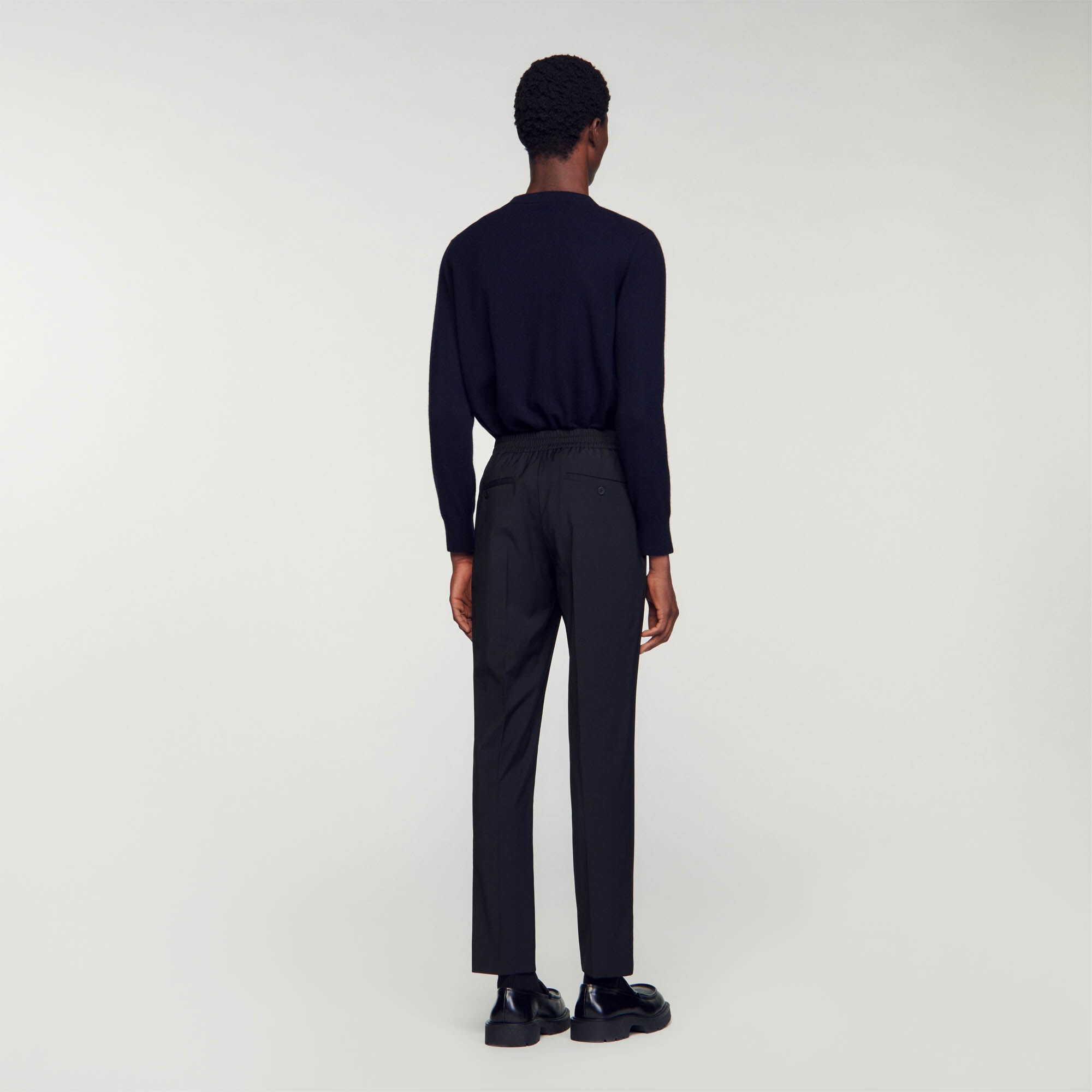 ELASTICATED STRAIGHT-LEG PANTS - 6