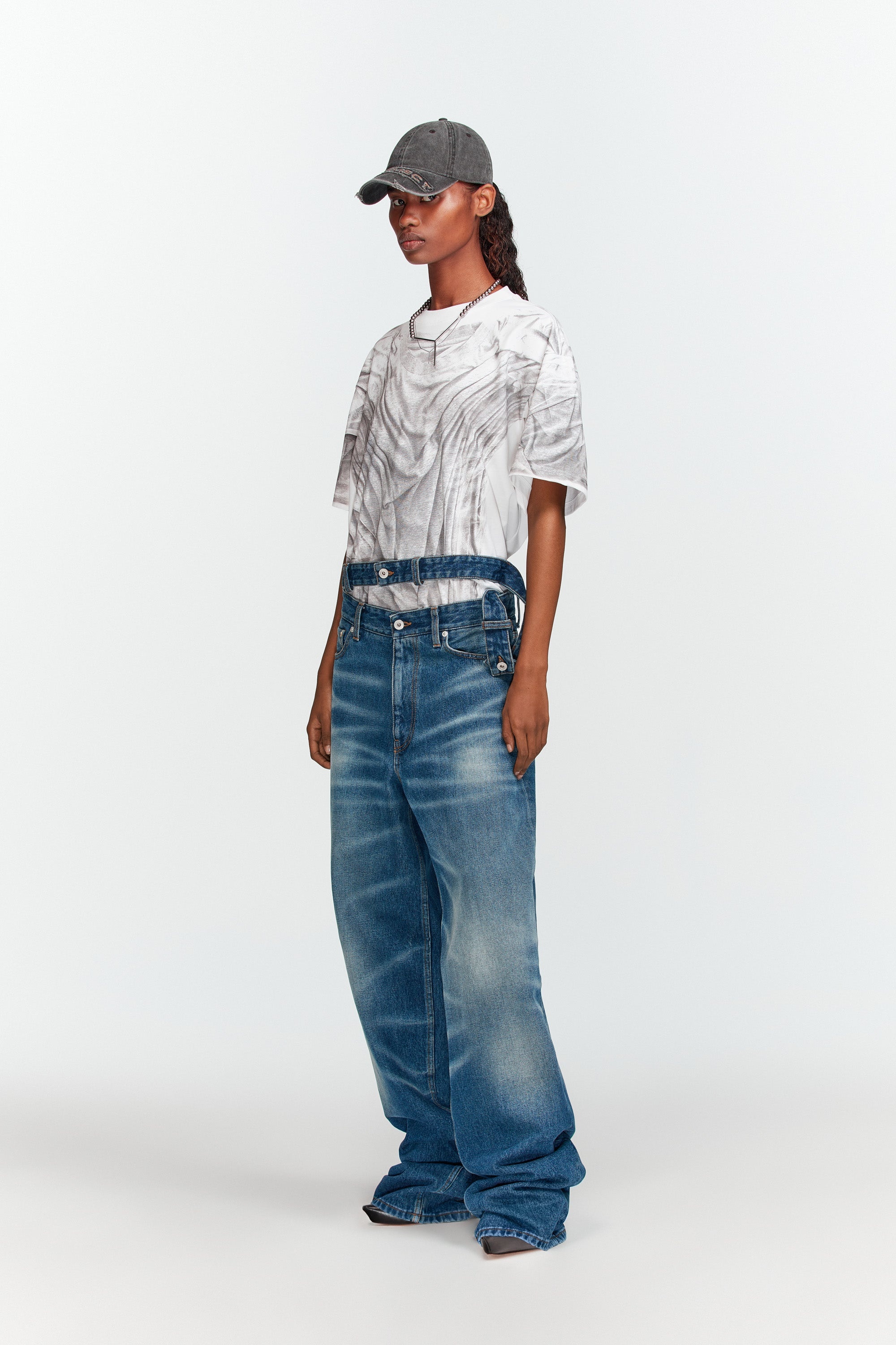 Multi Waistband Jeans - 5