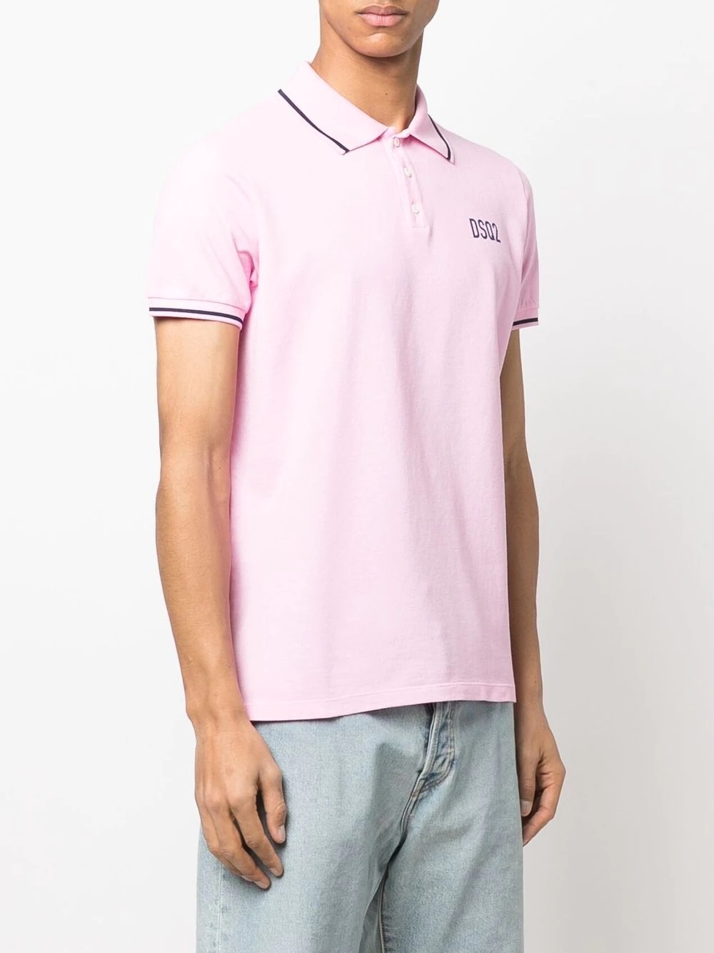 logo-print polo shirt - 3