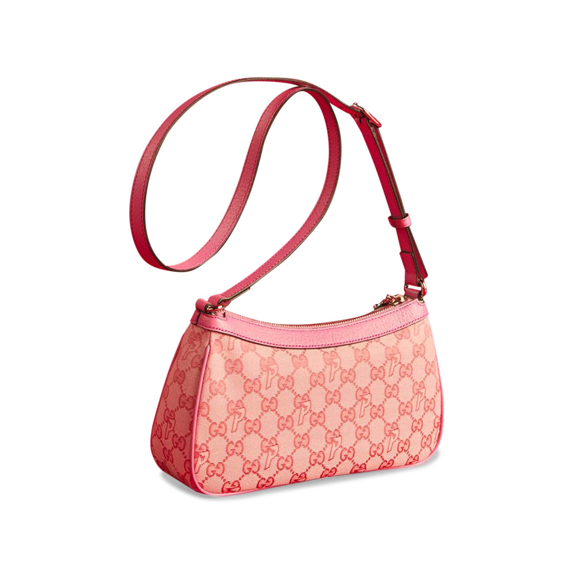 Gucci x Palace GG-P Canvas Half-Moon Mini Bag 'Pale Pink' - 2