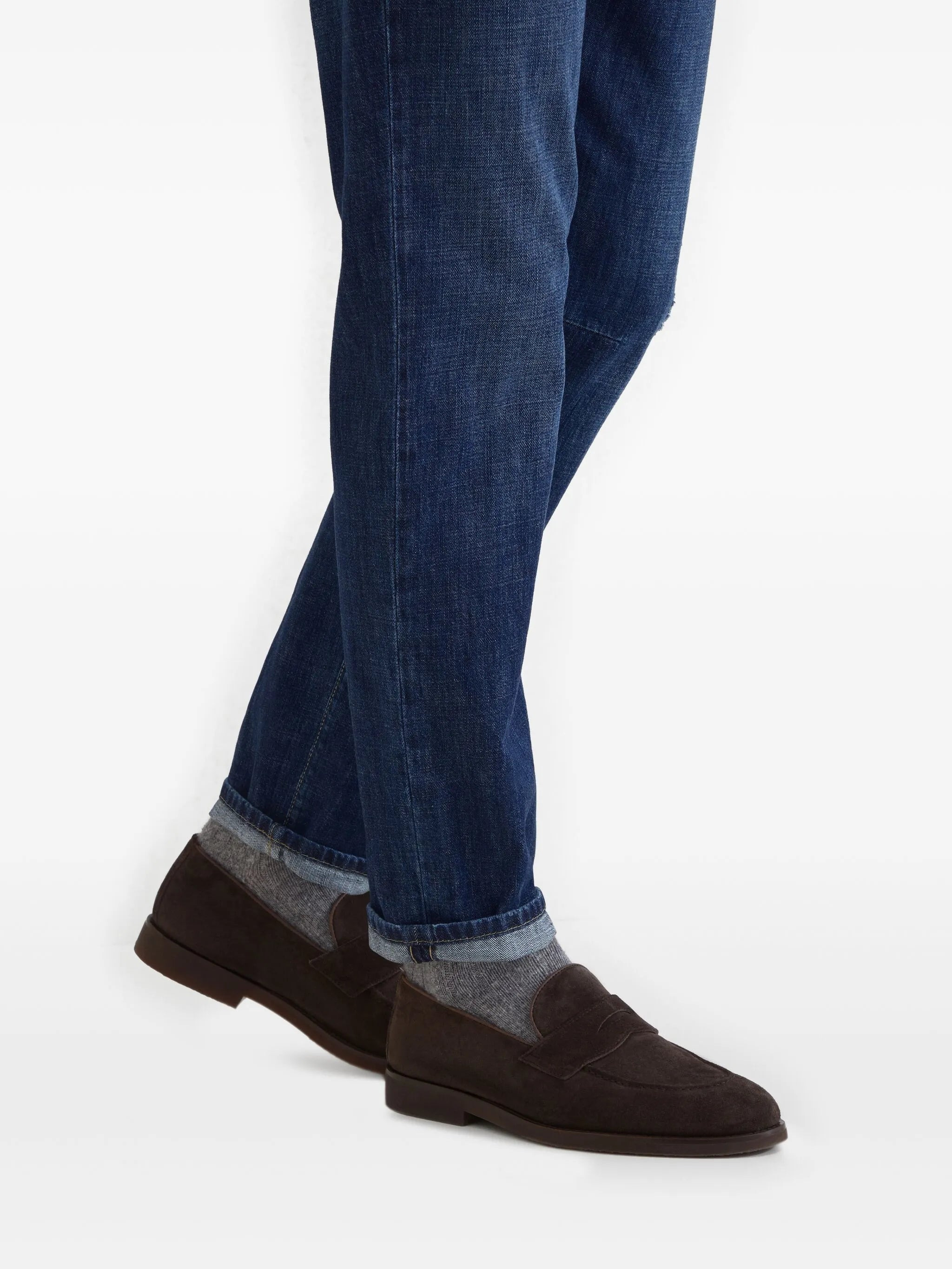 Brunello Cucinelli Suede Penny Loafers - 5