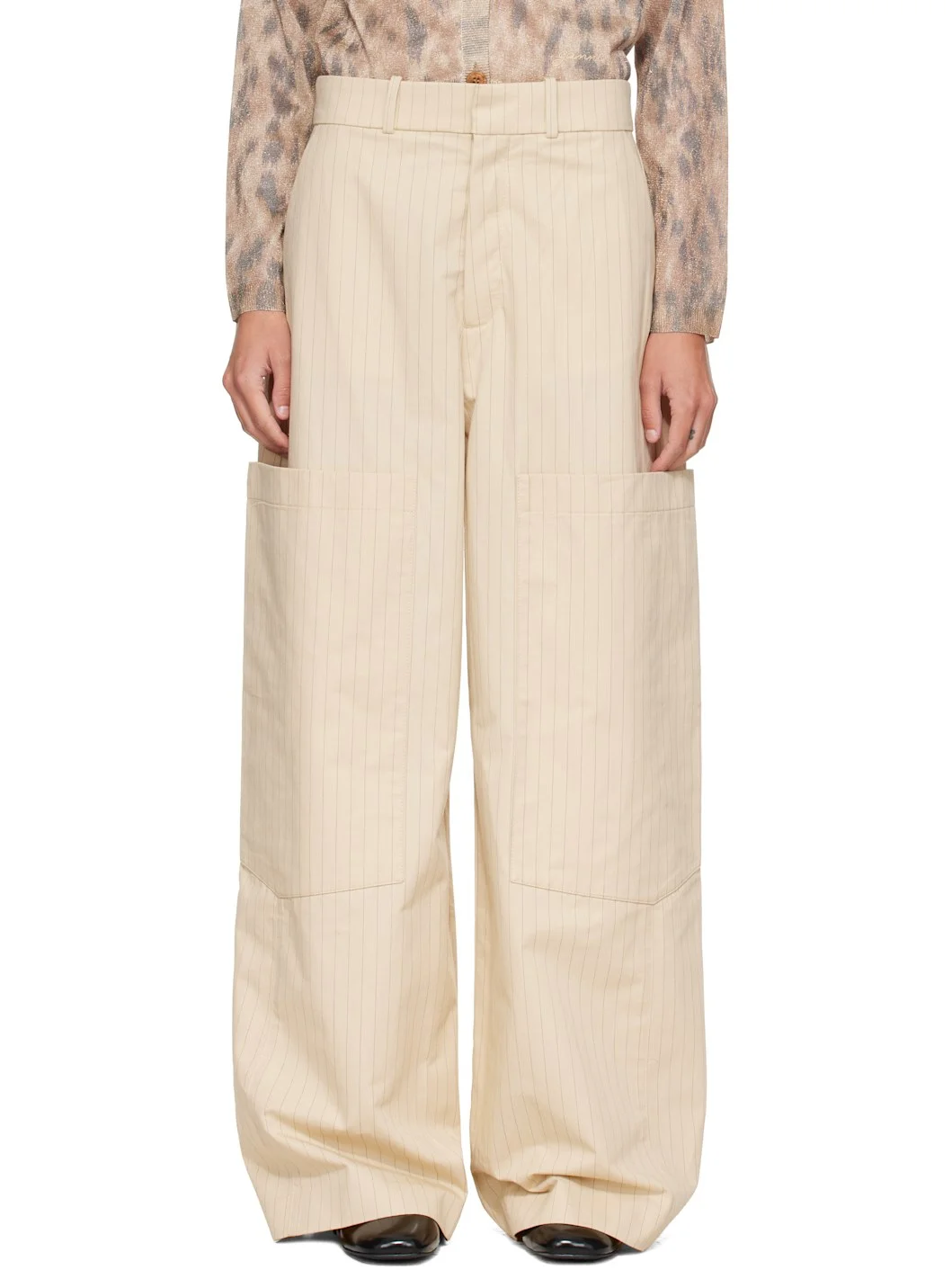 Beige Suiting Trousers - 1