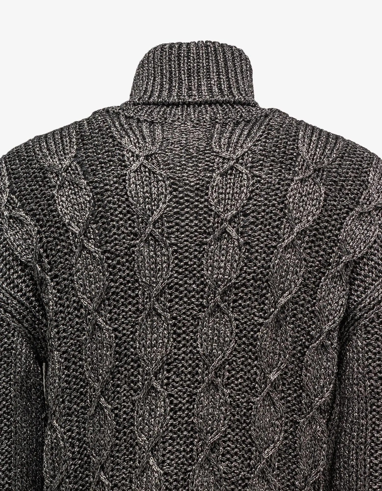 Saint Laurent Grey Turtleneck Sweater - 4