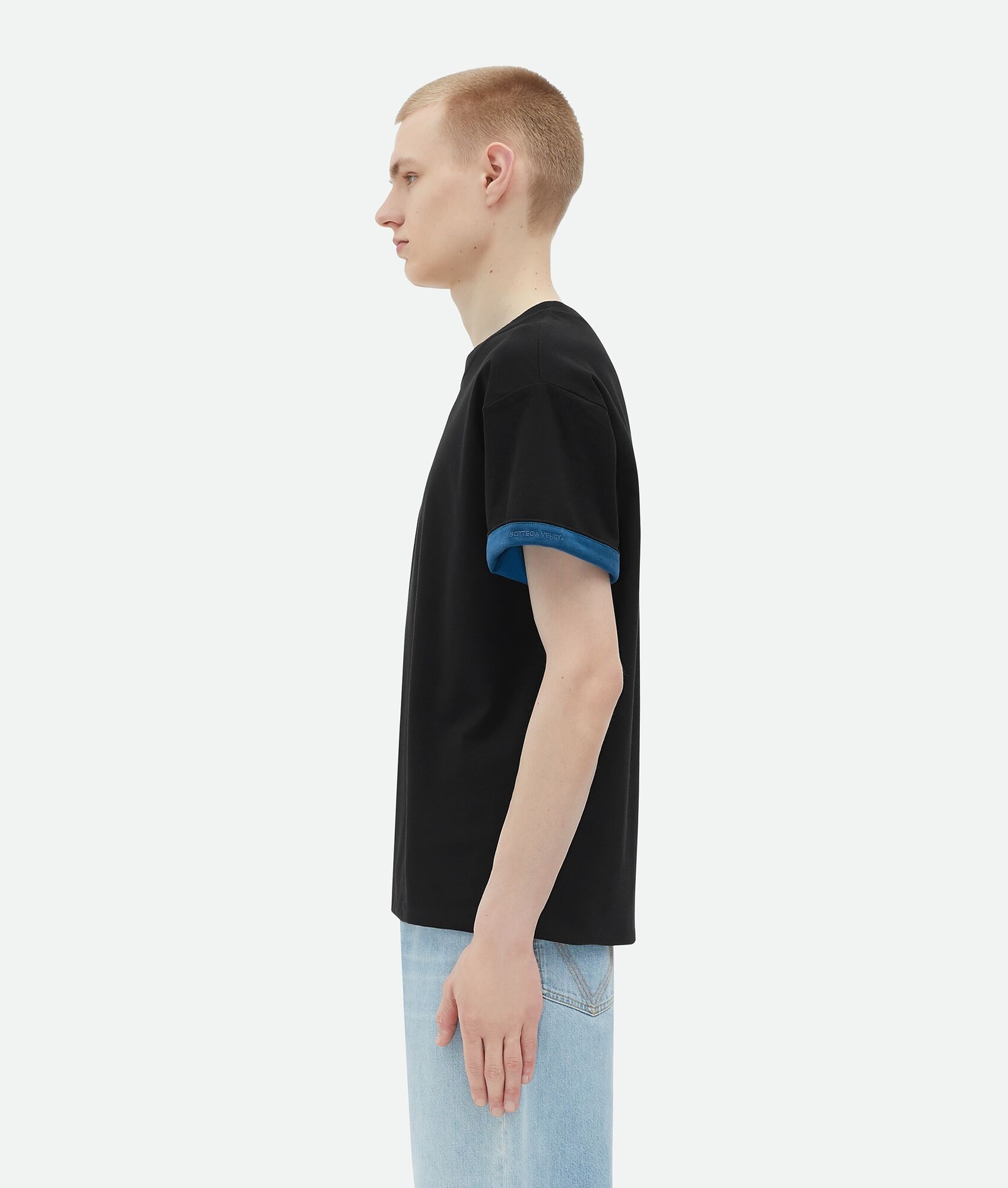 Double Layer Relaxed Cotton T-Shirt - 2