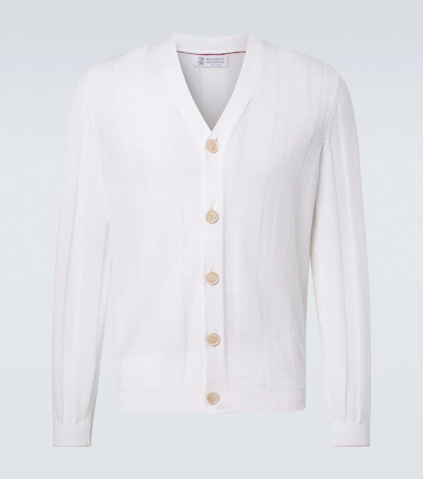 Cotton and linen cardigan - 1