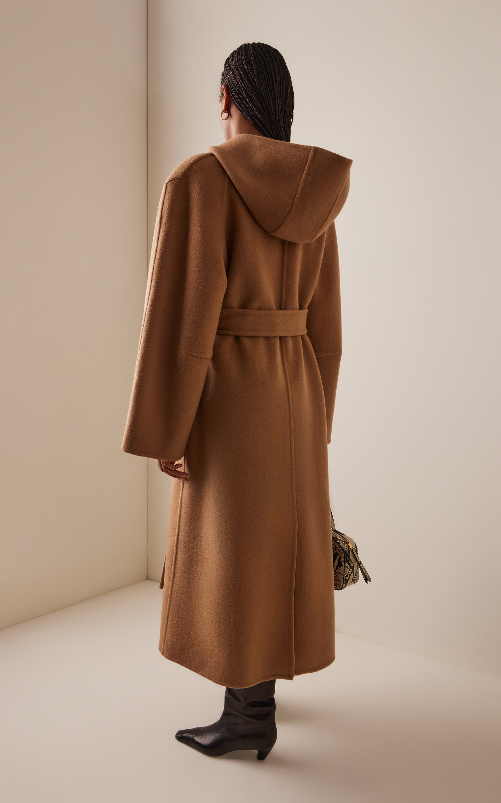 Astra Double-Faced Wool Coat khaki - 4