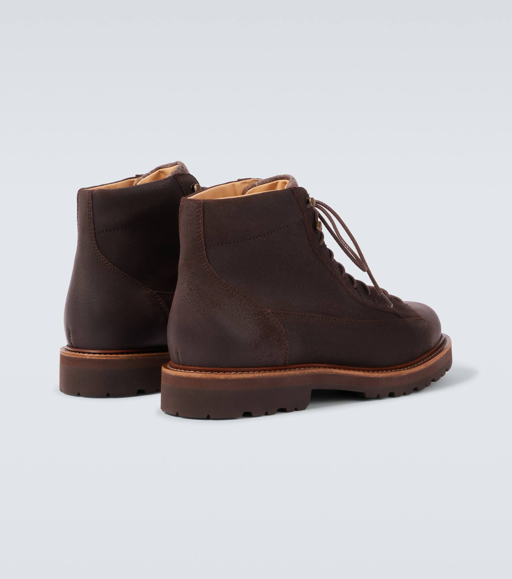 Leather lace-up boots - 6