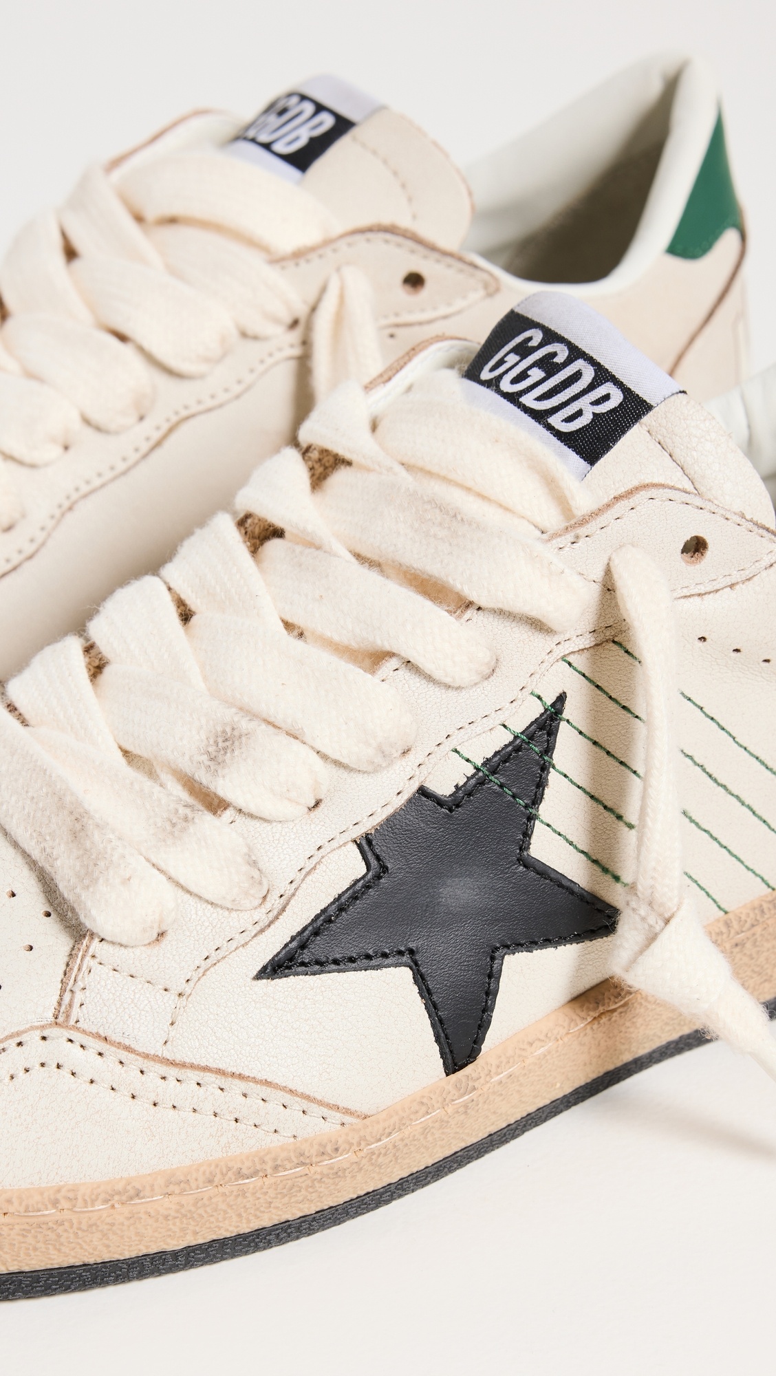 Ball Star Leather Upper Star And Heel With Signature Foxing Sneakers - 5