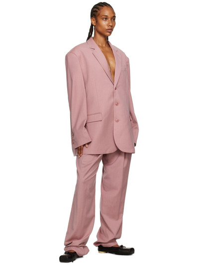 The Frankie Shop Pink Gelso Blazer outlook