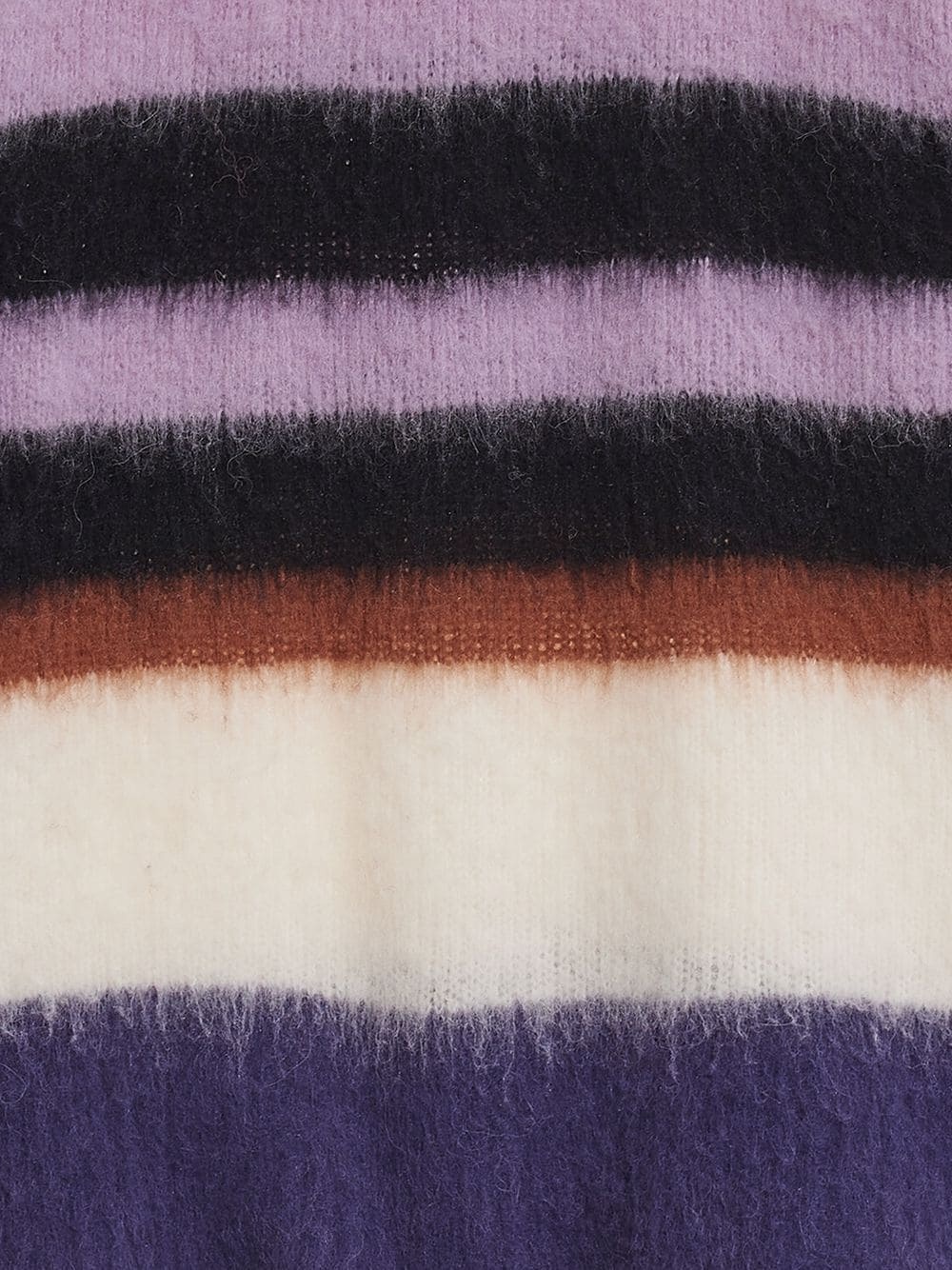 horizontal-stripe pattern long-sleeve jumper - 5