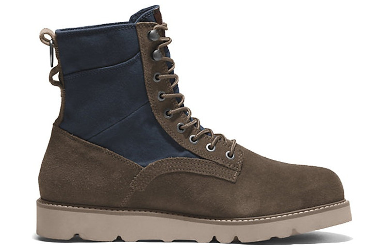 Timberland Timberland Vibram Waterproof Leather and Fabric Boots 'Olive Green Suede' A5MAR901 outlook