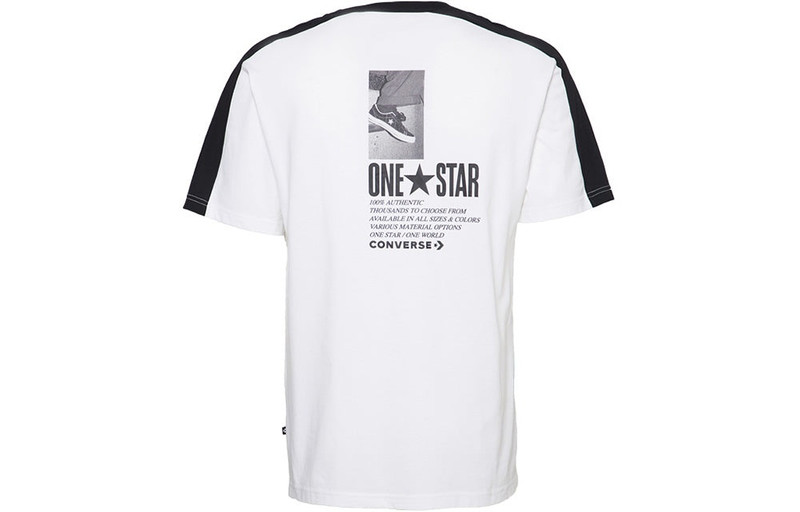 Converse Converse One Star Panel T-Shirt 'White' 10016941-A01 outlook