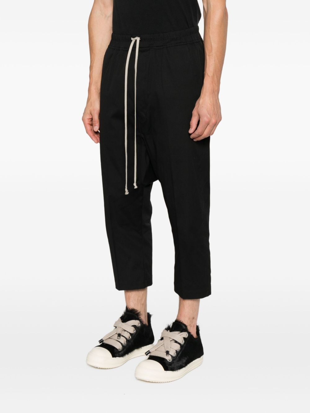 drawstring cropped trousers - 3