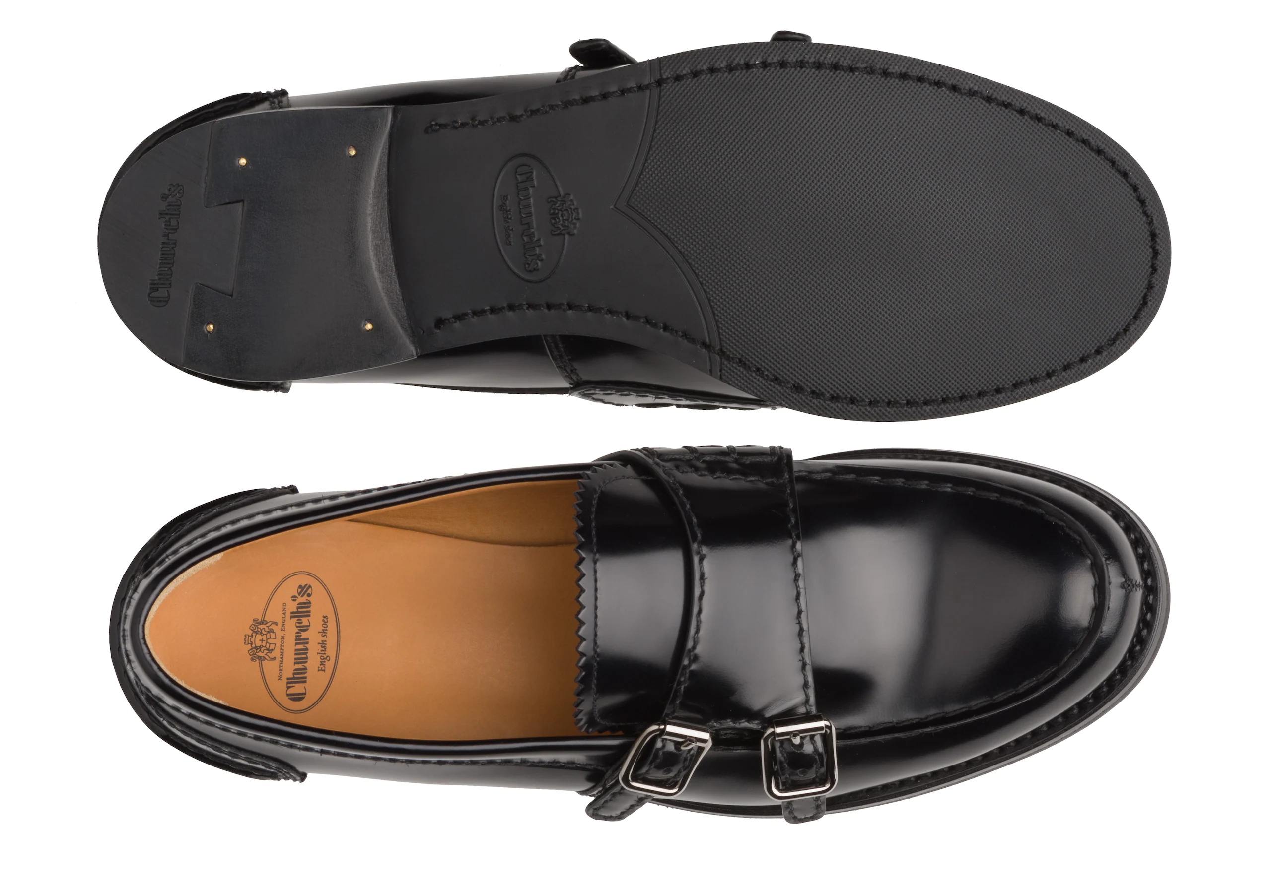 Backford 2w
Polished Fumè Monk Loafer Black - 3