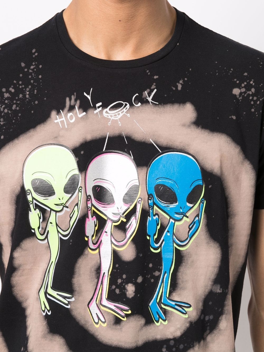 alien graphic print T-shirt - 6