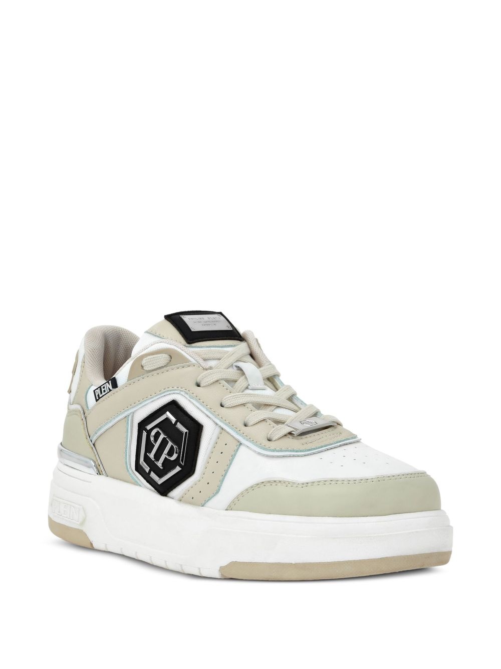 logo-plaque sneakers - 2