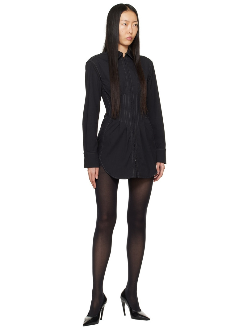Dion Lee Black Tuxedo Minidress outlook
