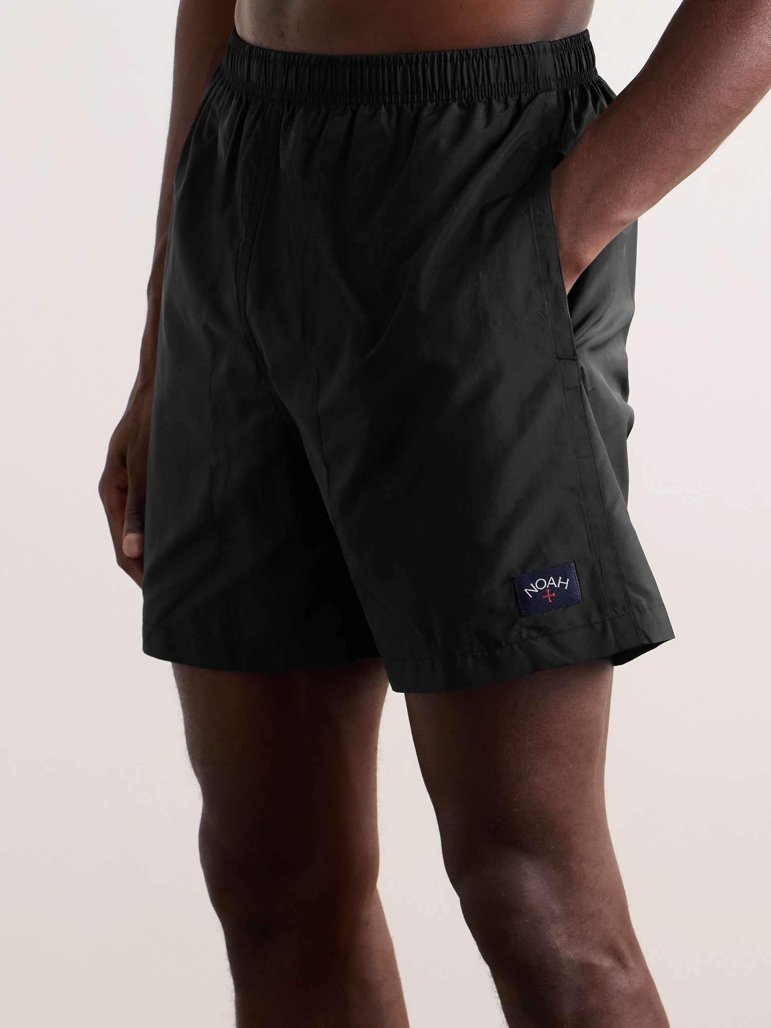 Straight-Leg Mid-Length Logo-Appliquéd Swim Shorts - 2