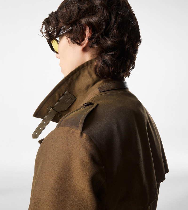 TOM FORD WOOL SILK FAILLE TRENCH COAT outlook