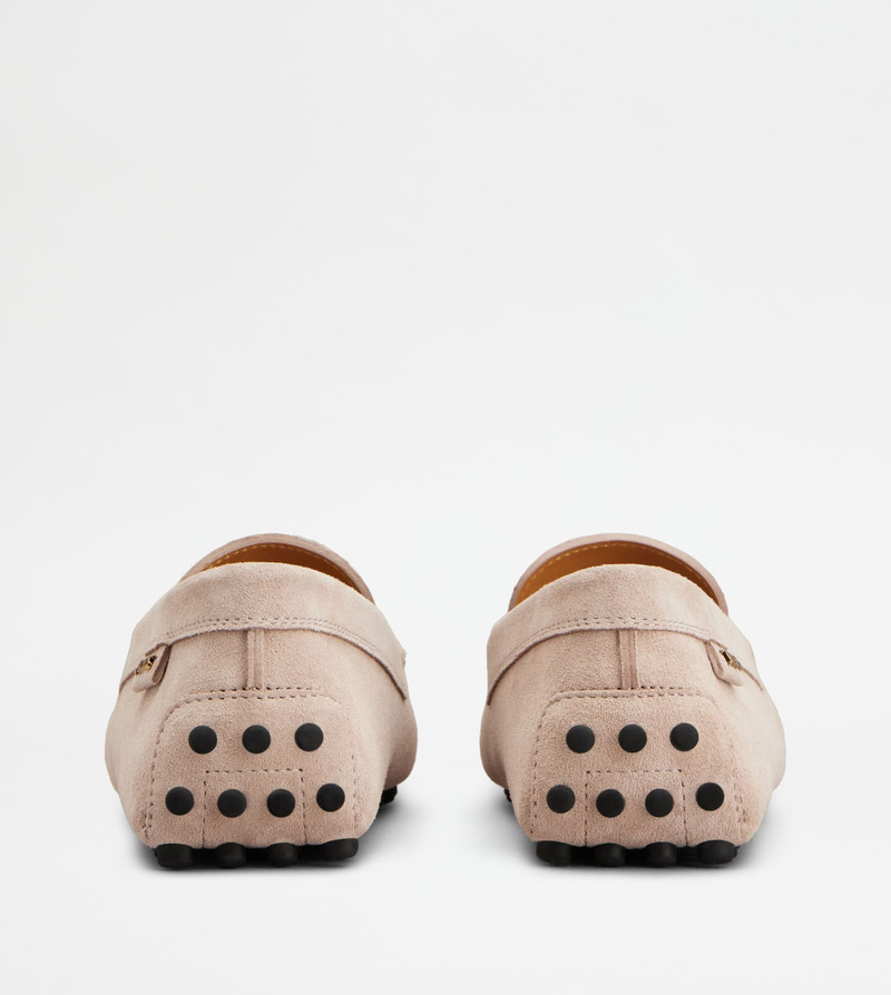 Tod's GOMMINO DRIVING SHOES IN SUEDE - PINK outlook