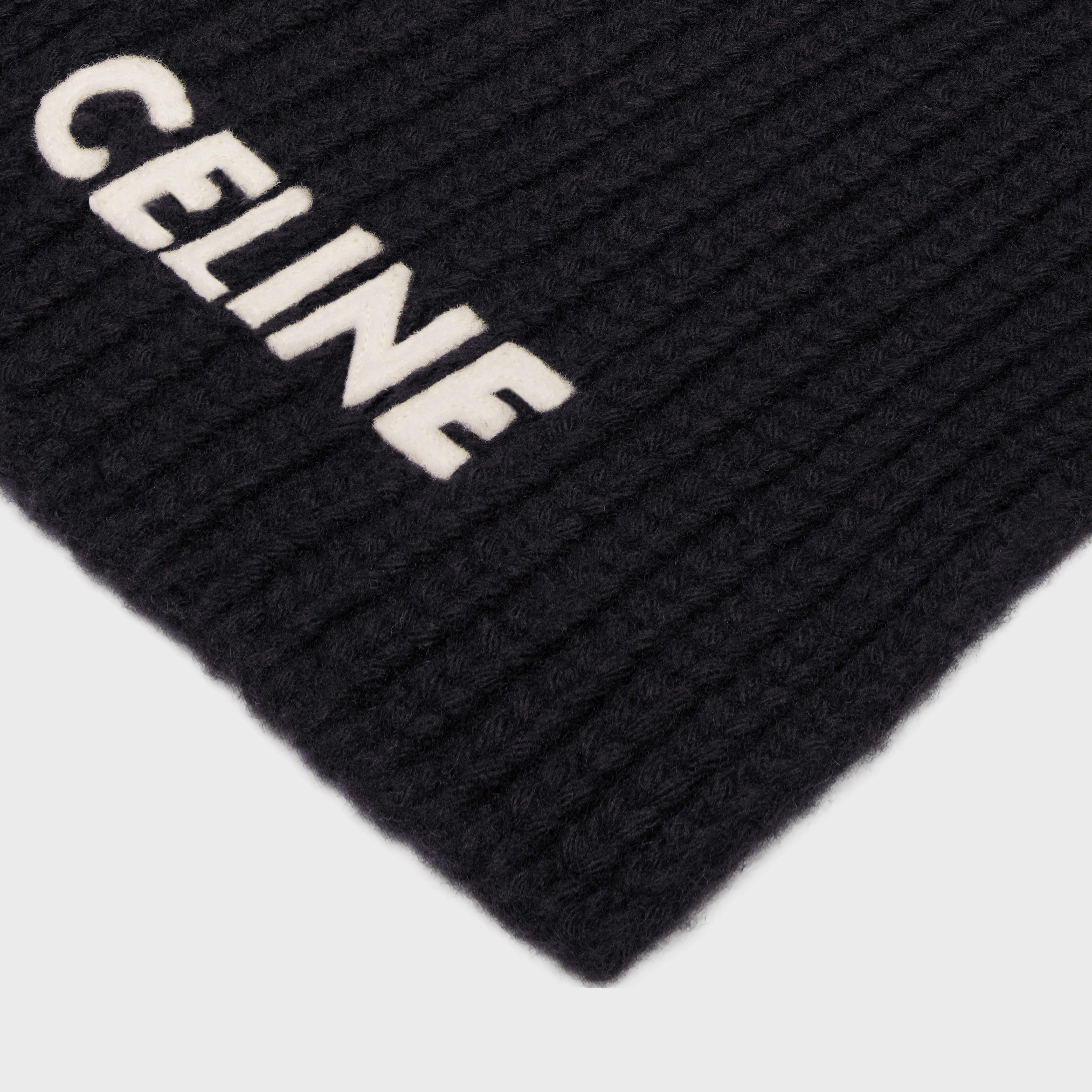 celine scarf in ribbed wool - 2