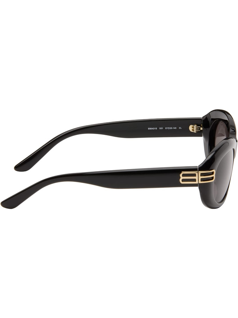 BALENCIAGA Black Casino Round Sunglasses outlook