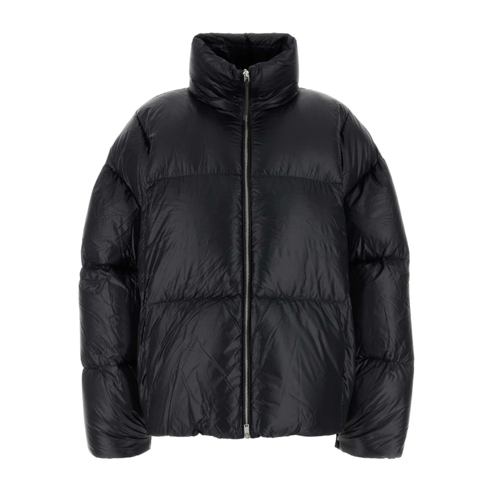 STYLISH BLACK NYLON DONA JACKET - 1