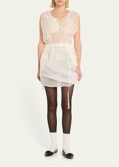 Marc Jacobs Sheer Mini Dress with Lace Inserts outlook