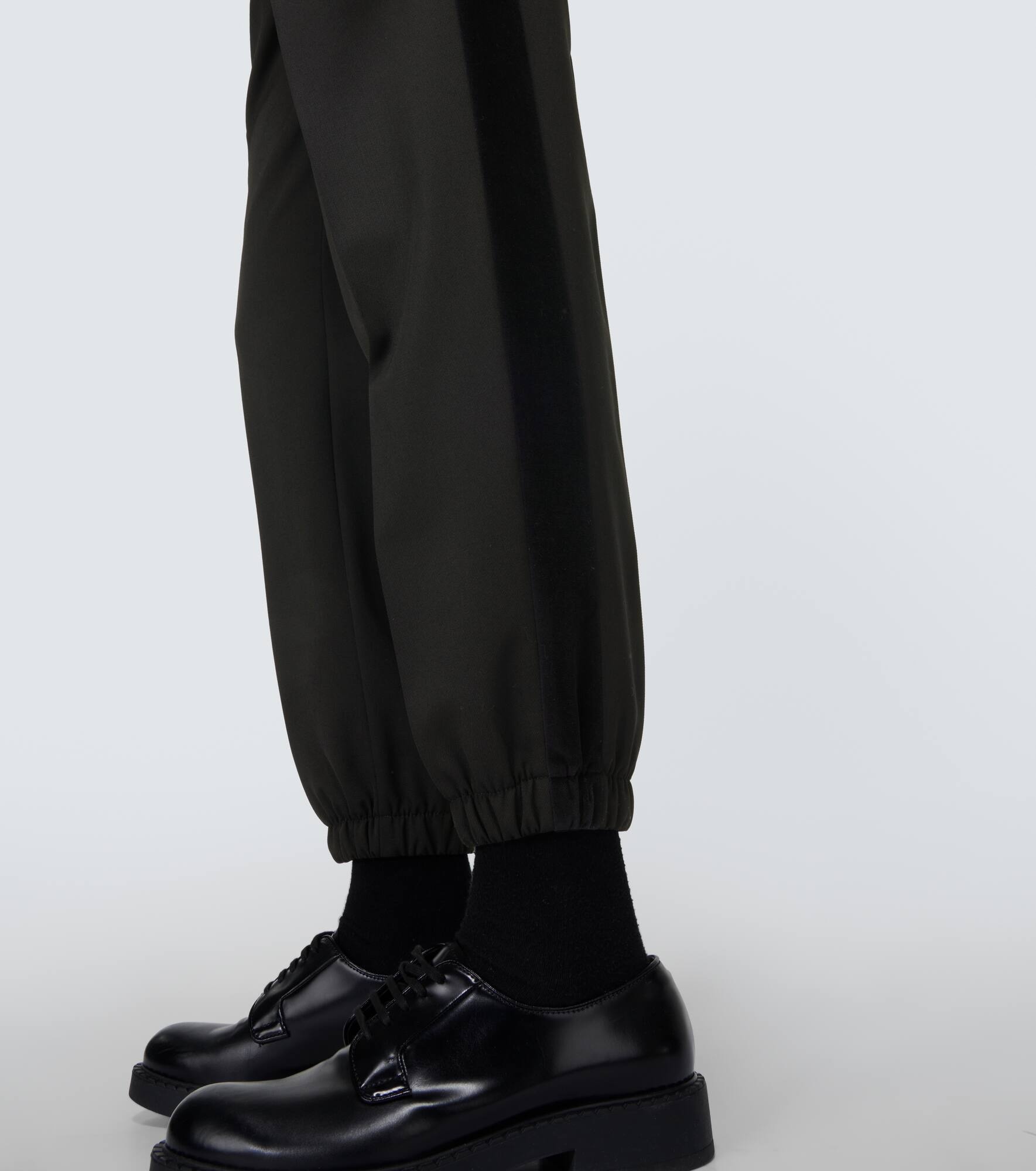 Wool gabardine slim pants - 6