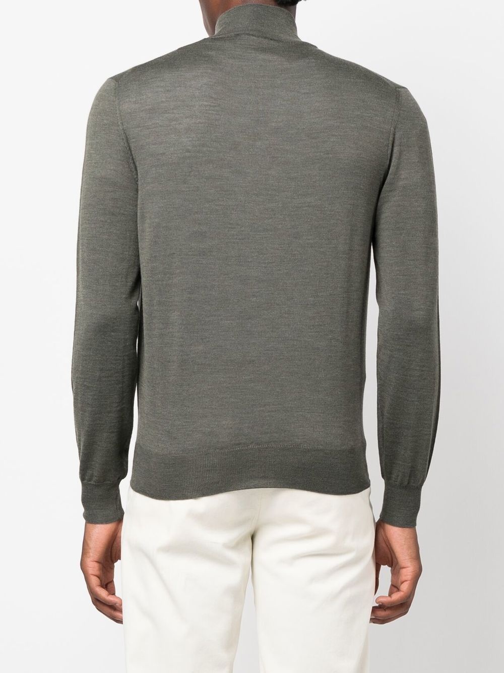 merino-wool zip-up jumper - 4