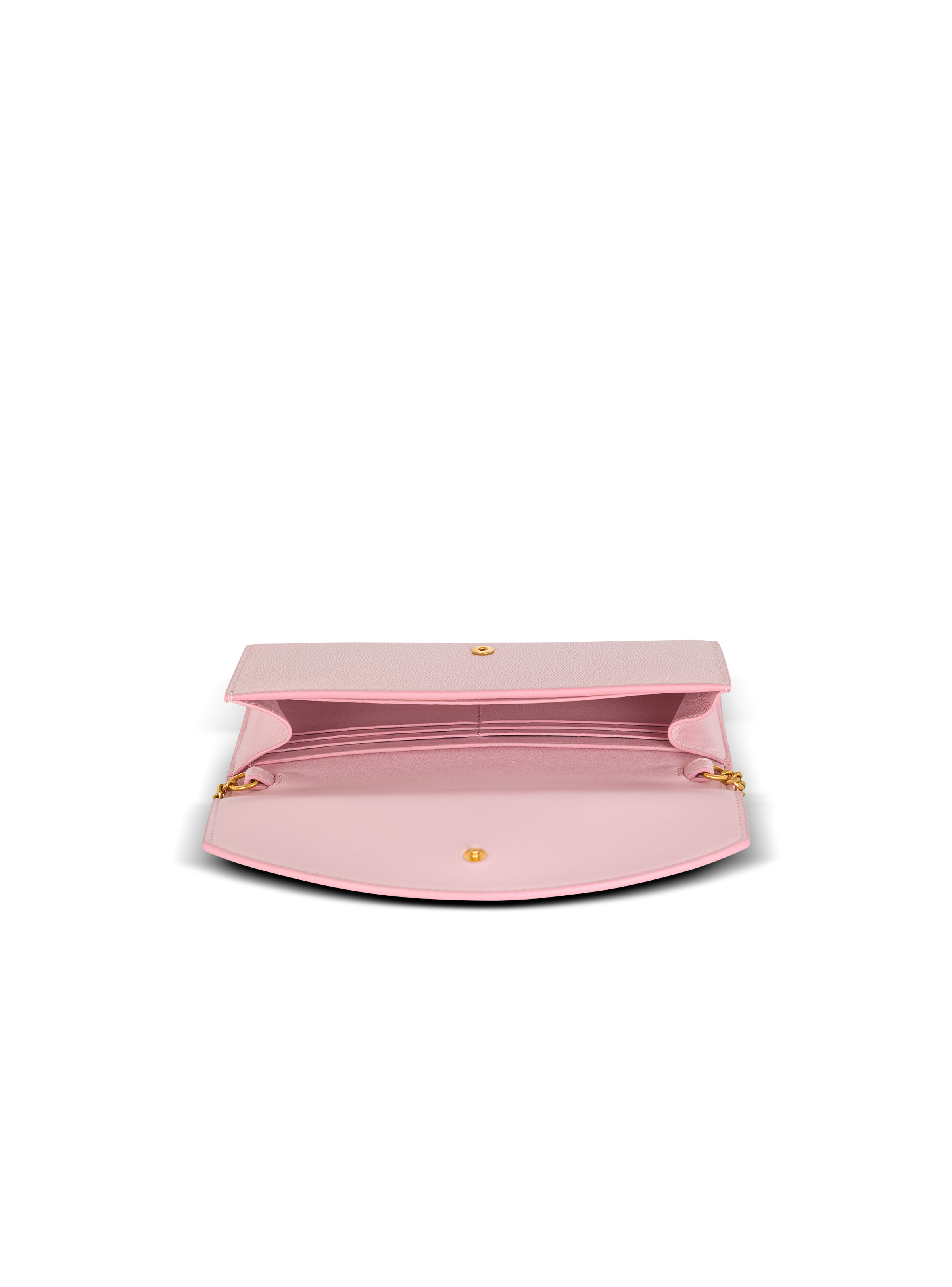 Emblème grained calfskin clutch - 2