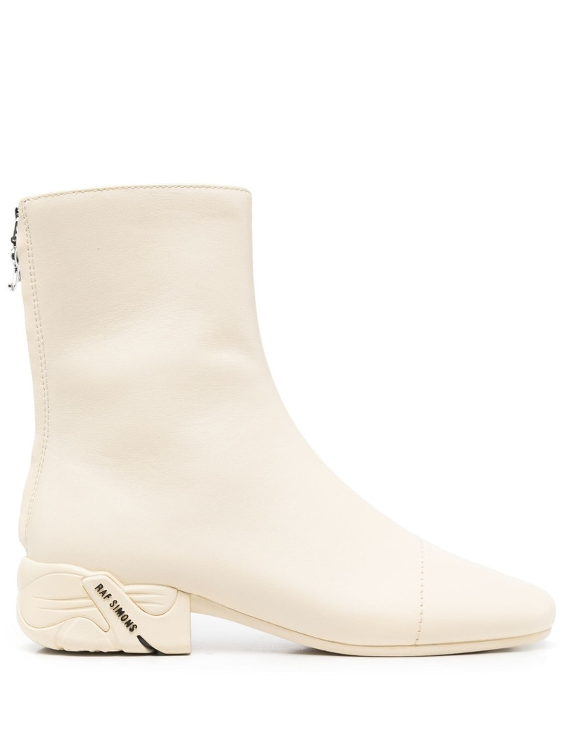Raf Simons logo-print ankle boots outlook