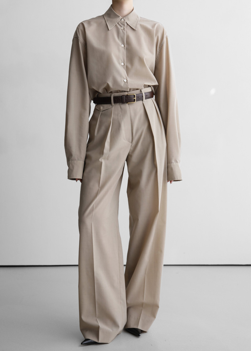 Meslay Sheer Shirt - Beige 7