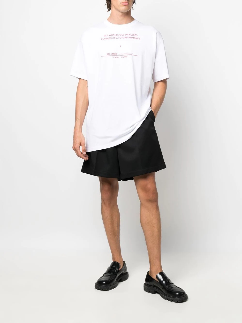 slogan-print short-sleeve T-shirt - 2