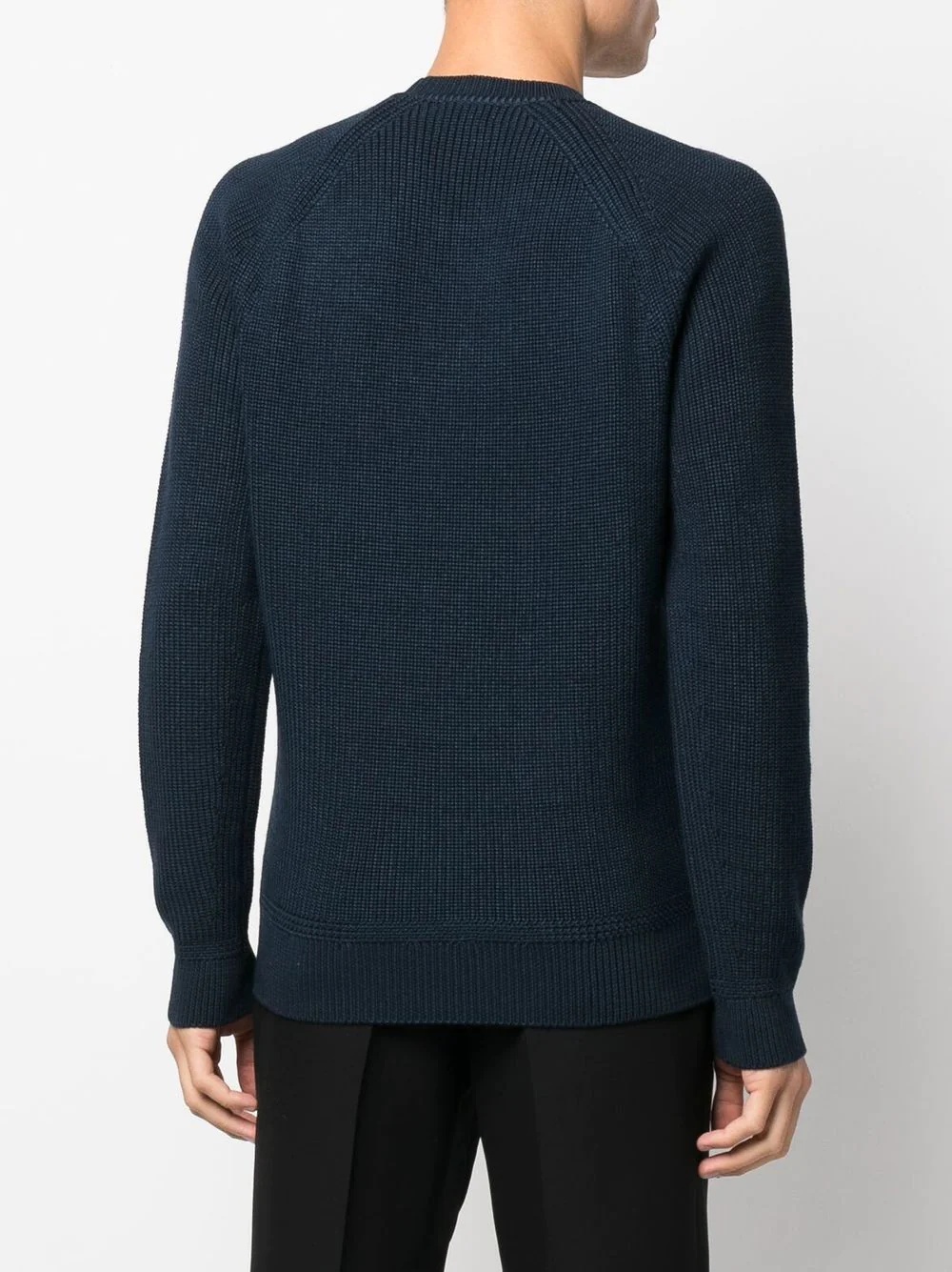 ribbed crew neck sweater - 4