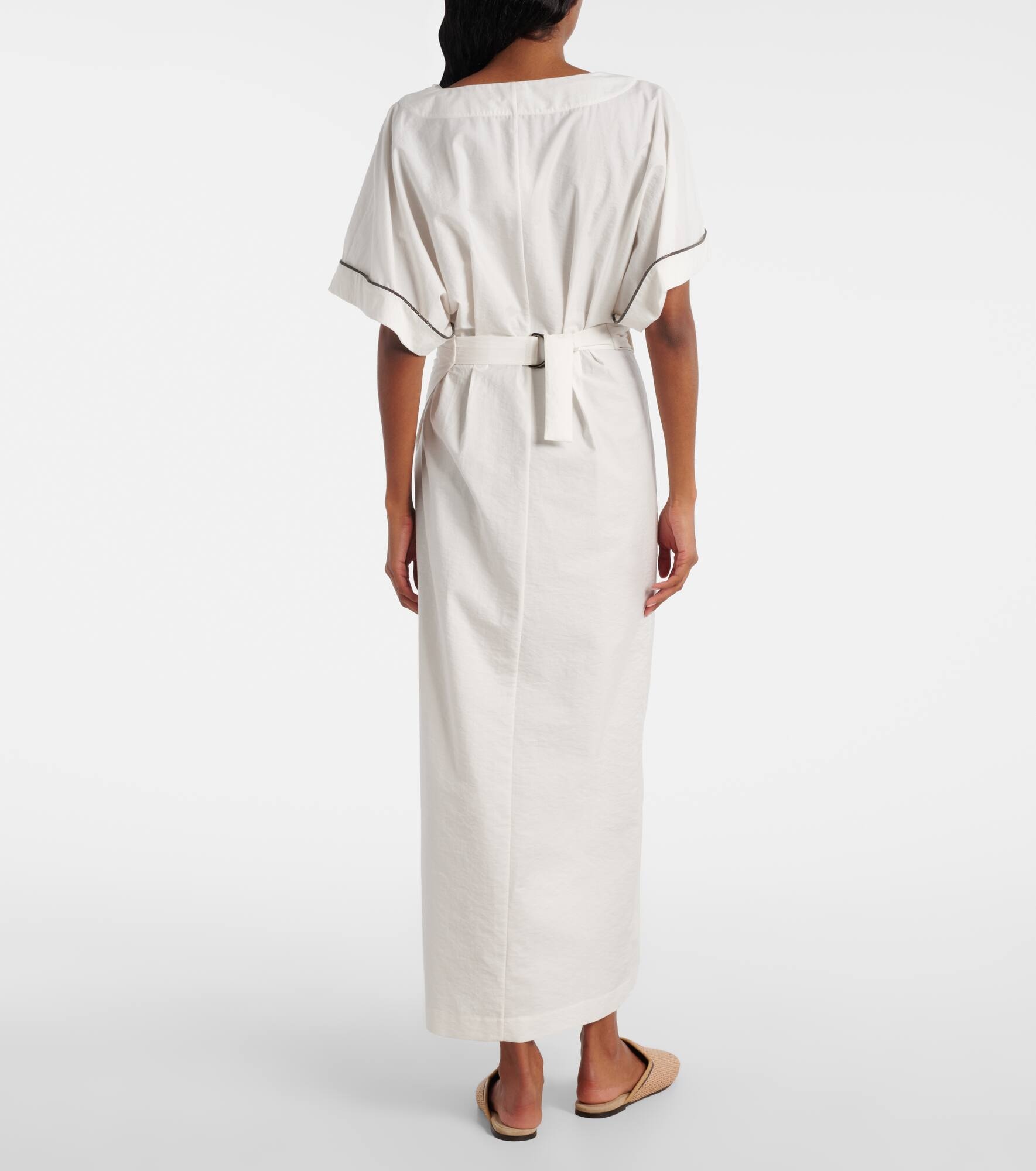 Monili cotton-blend wrap dress - 3