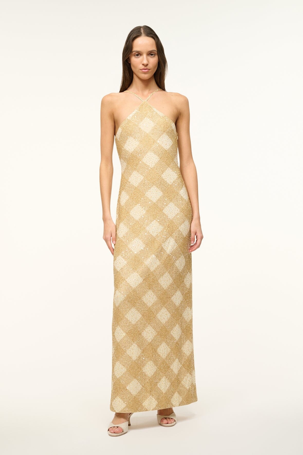 STAUD CUBISM DRESS GOLDEN HOUR - 2