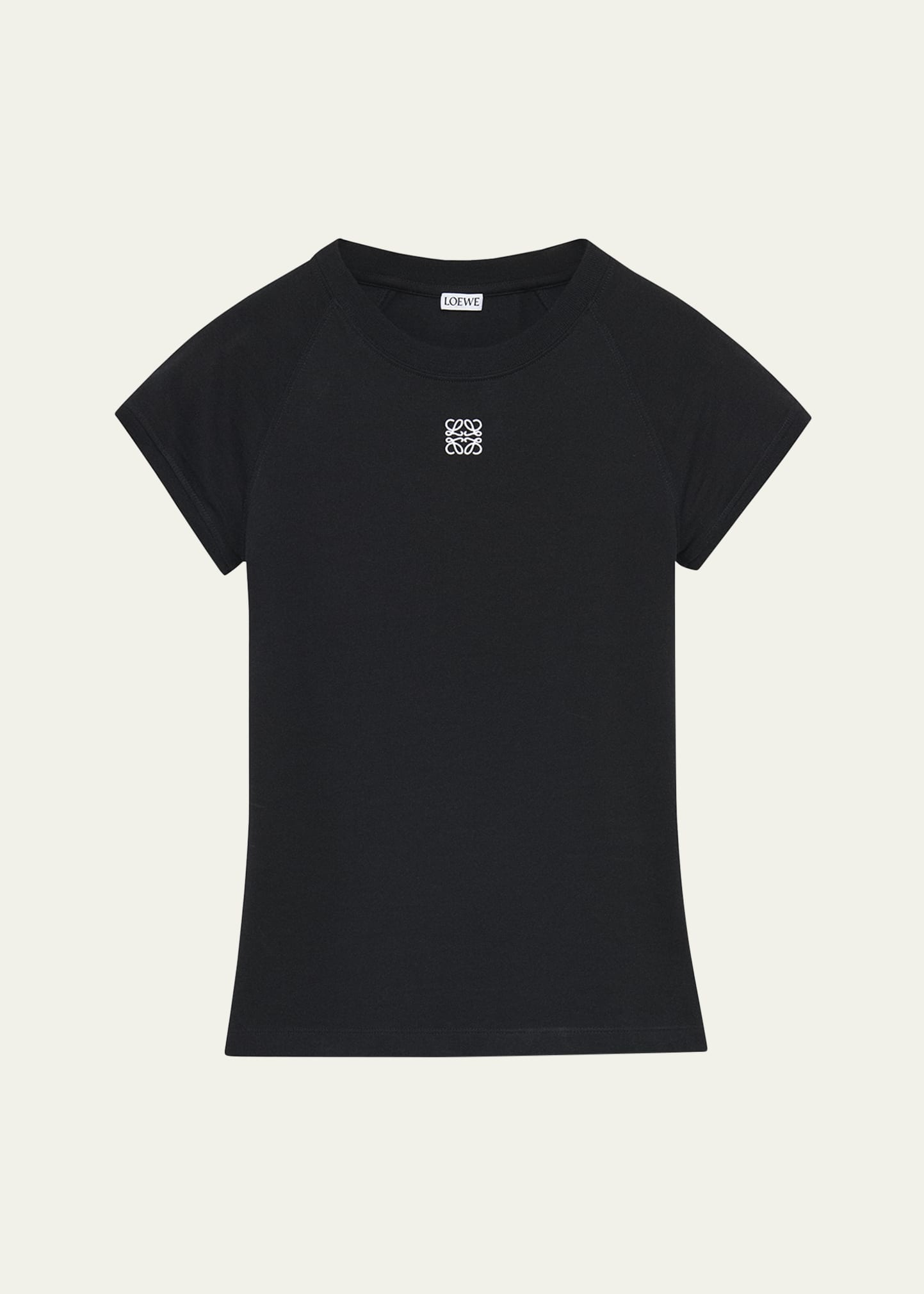 Ribbed Anagram Short-Sleeve Tee - 1