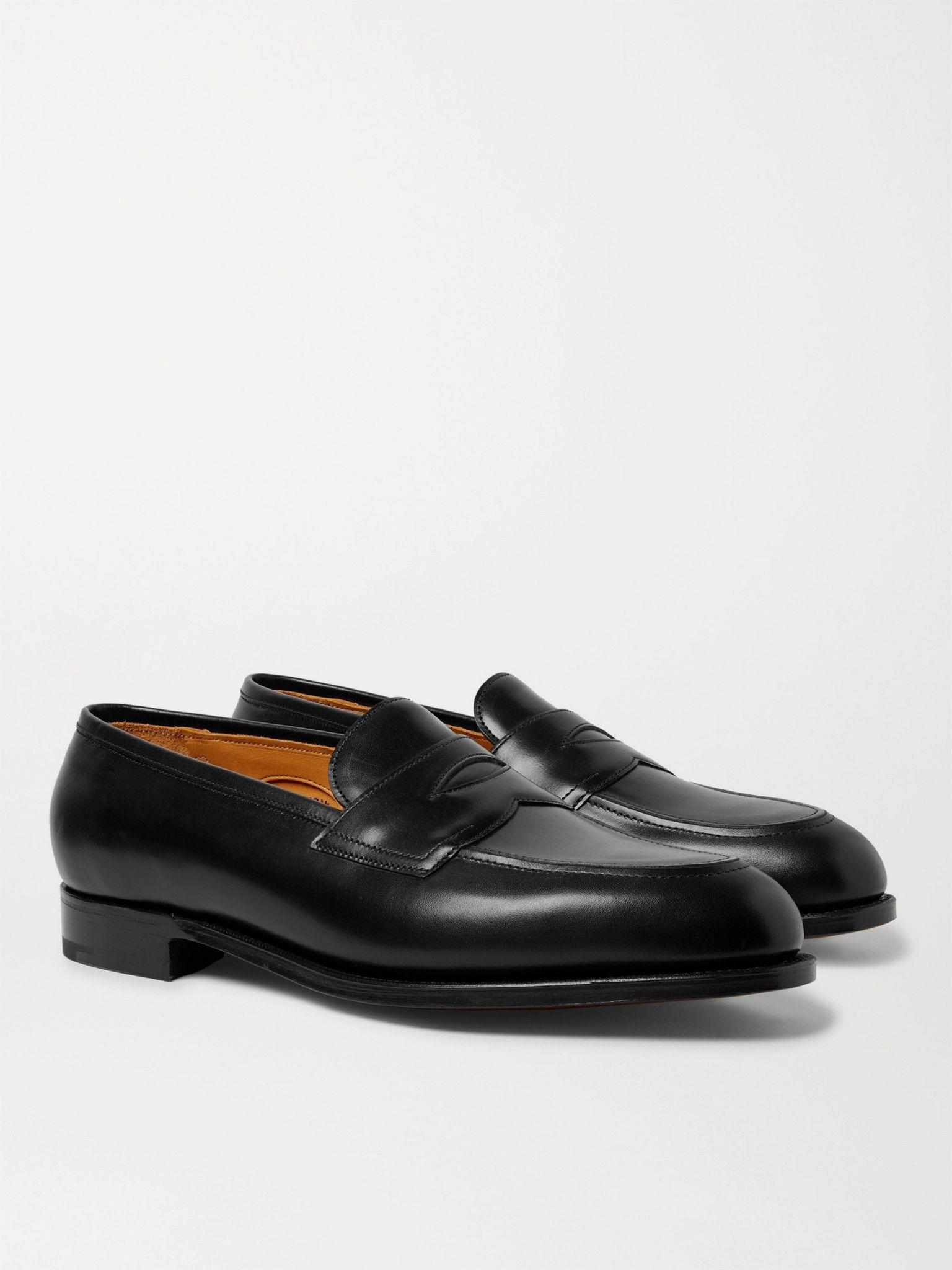 Piccadilly Leather Penny Loafers Black - 3