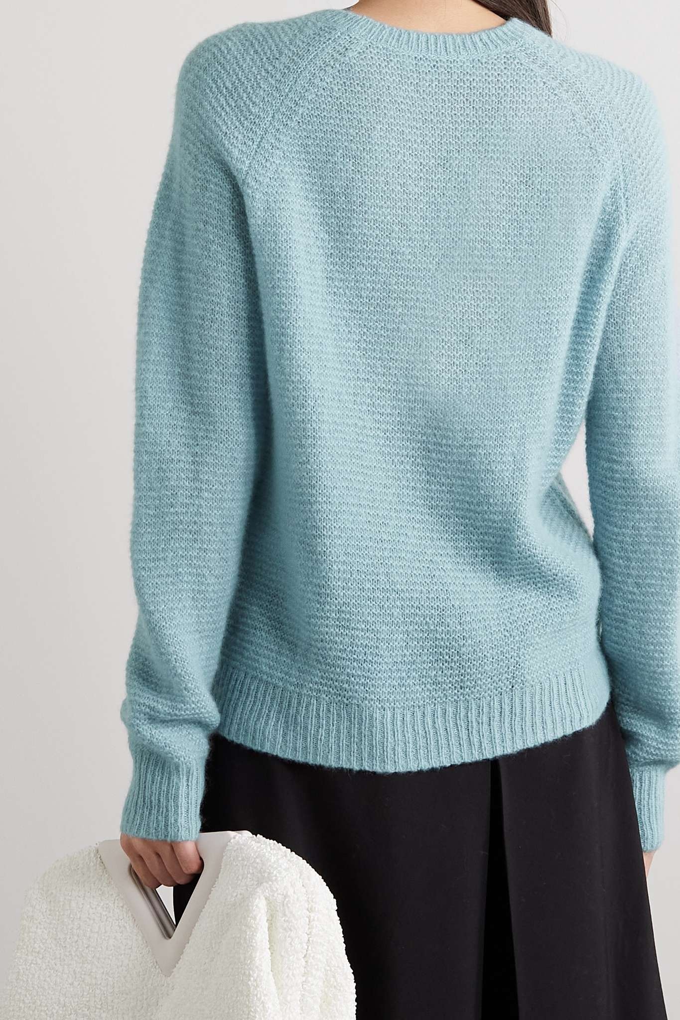 Mondo open-knit cashmere and silk-blend sweater - 4