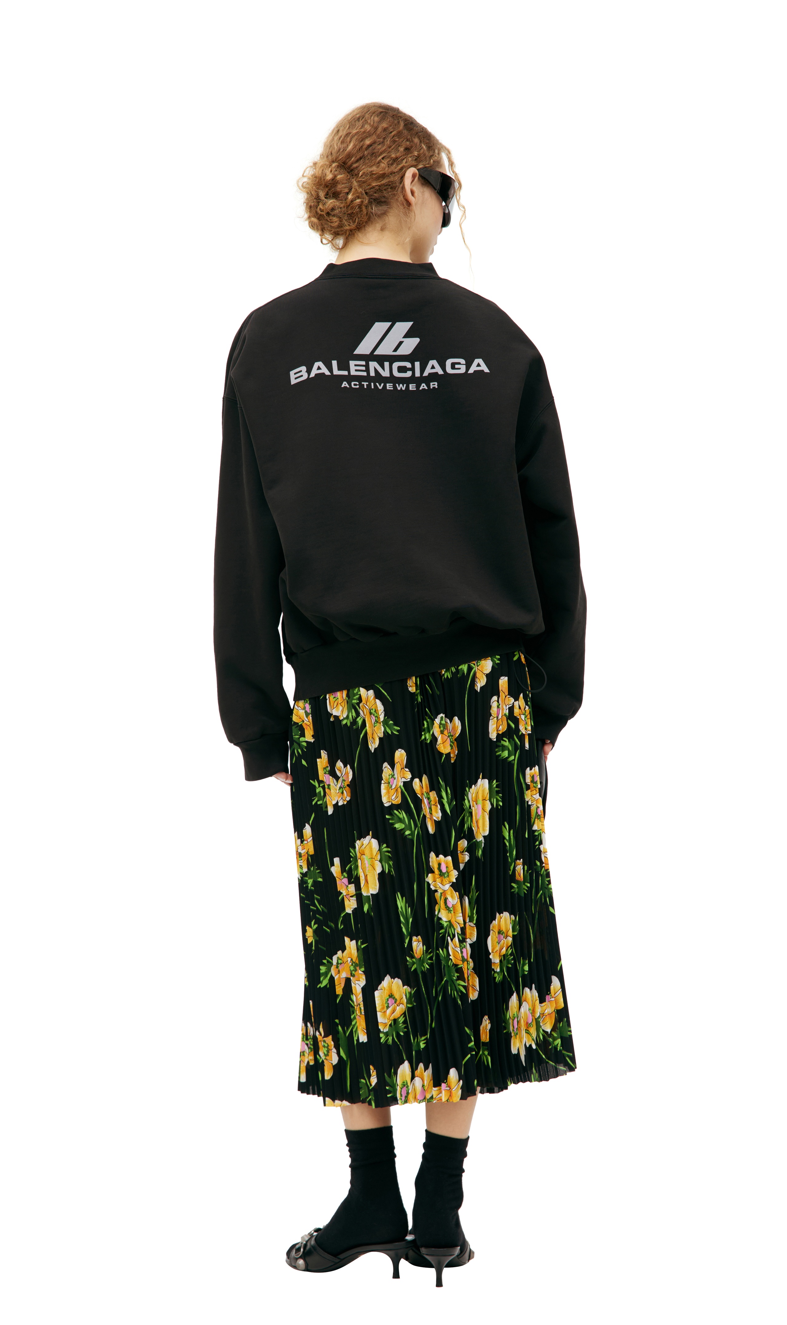 BLACK LOGO SWEATSHIRT - 3