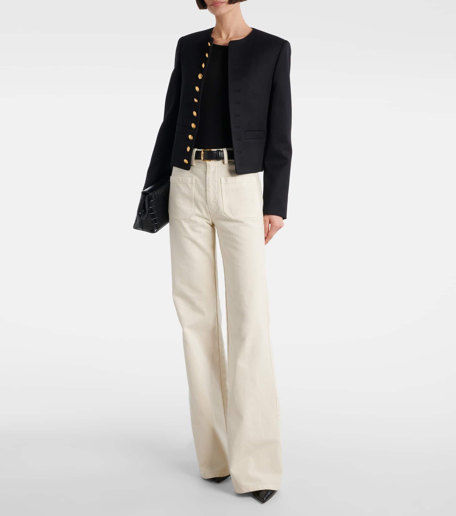 Florence cotton wide-leg pants - 2