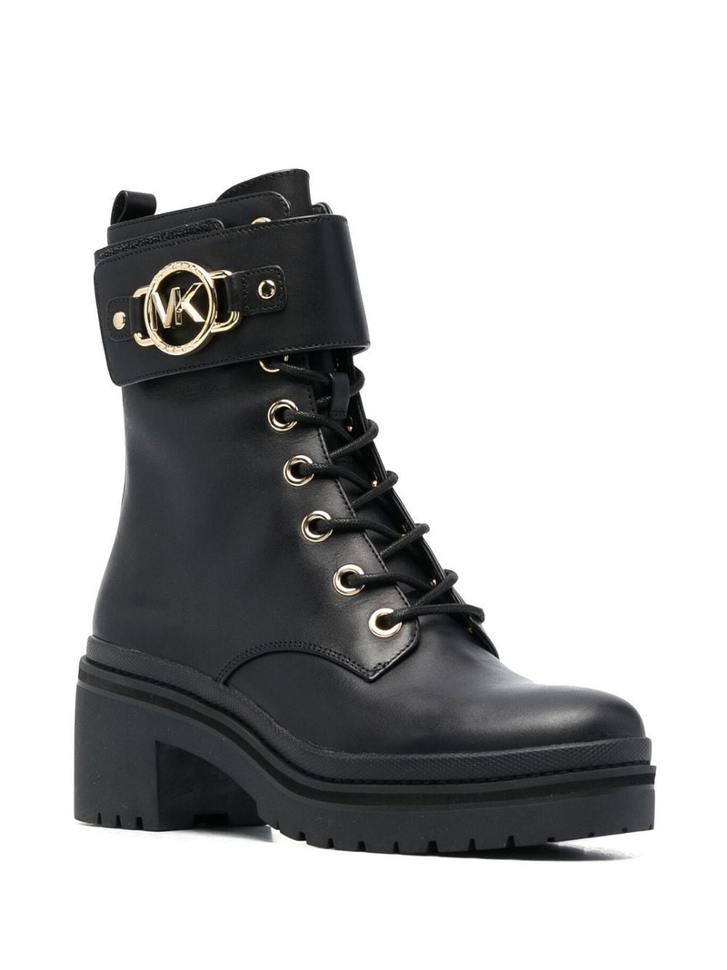 MICHAEL KORS Rory leather combat boots outlook
